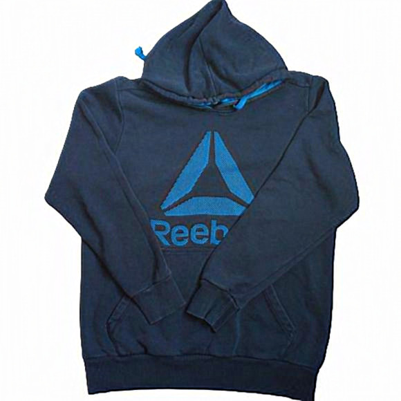 Reebok Blue Hoodie Sweater Size Medium - Picture 1 of 7
